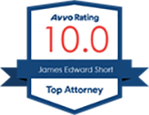 Logo Recognizing James E. Short, Plc's affiliation with AVVO Top Attorney